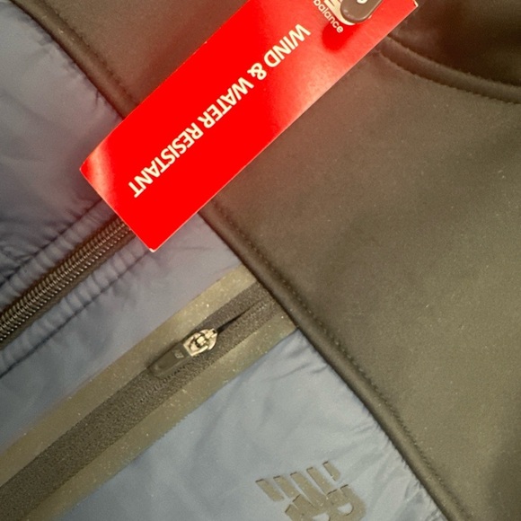 New Balance Men’s Large Full Zip Quilted Soft Shell Fleece 4 Way Stretch Jacket - Picture 2 of 4